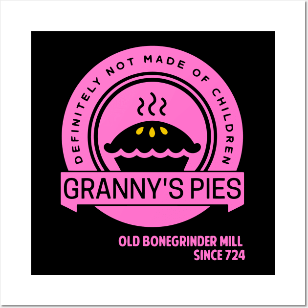 Granny's Pies -- Definitely Not Made of Children Wall Art by Emerald Random